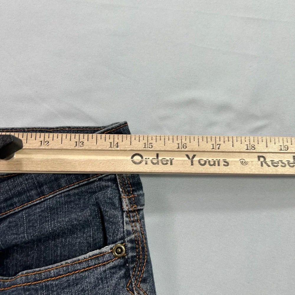 Prana‎ Jeans Womens Medium Blue Flare Bootcut W4TRIX Stretch Denim Classic Pants